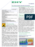 FEHY numéro 31 - Le bulletin d’information de l’Association du Réseau des Systèmes d’Information Environnementale