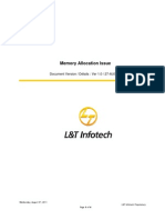 Memory Allocation Issue: Document Version / Détails: Ver 1.0 / 27-AUG-08