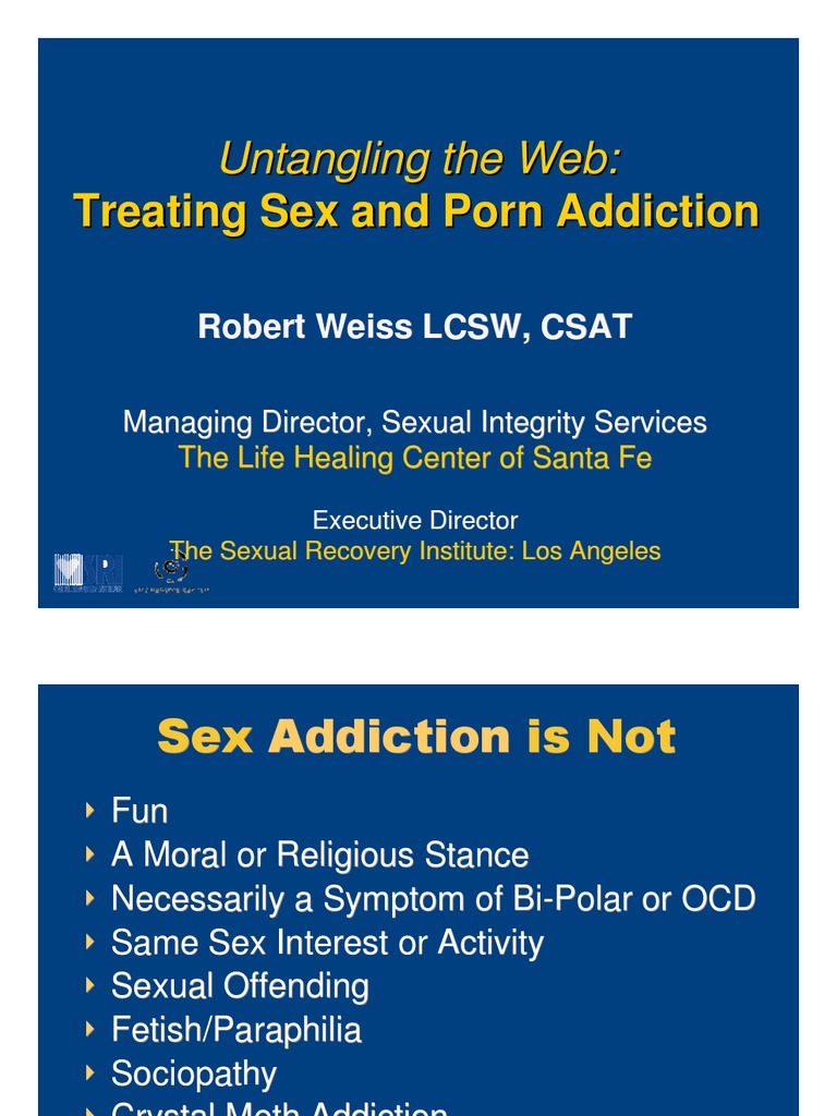 Treating Sex and Porn Addiction | Sexual Addiction ...