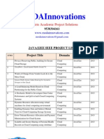 2013/2012 Java IEEE Projects List