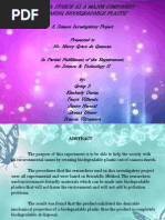 Cassava starch as bioplastic research picture