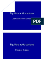 Equilibre Acido-Basique: Joëlle Deibener-Kaminsky