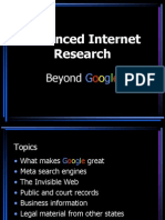 Advanced Internet Research: Beyond