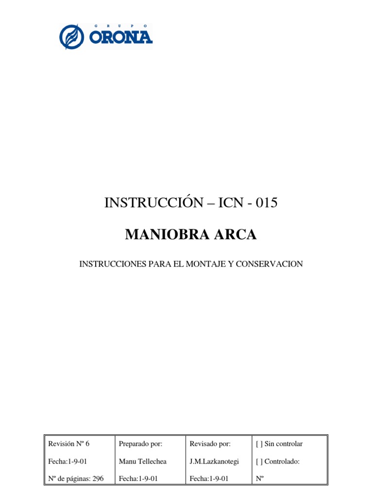 Orona Arca 2 Manual