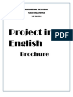 Project in English: Brochure