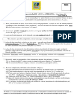 Prueba de Recuperación Final de Lengua y Literatura-Junio 2013