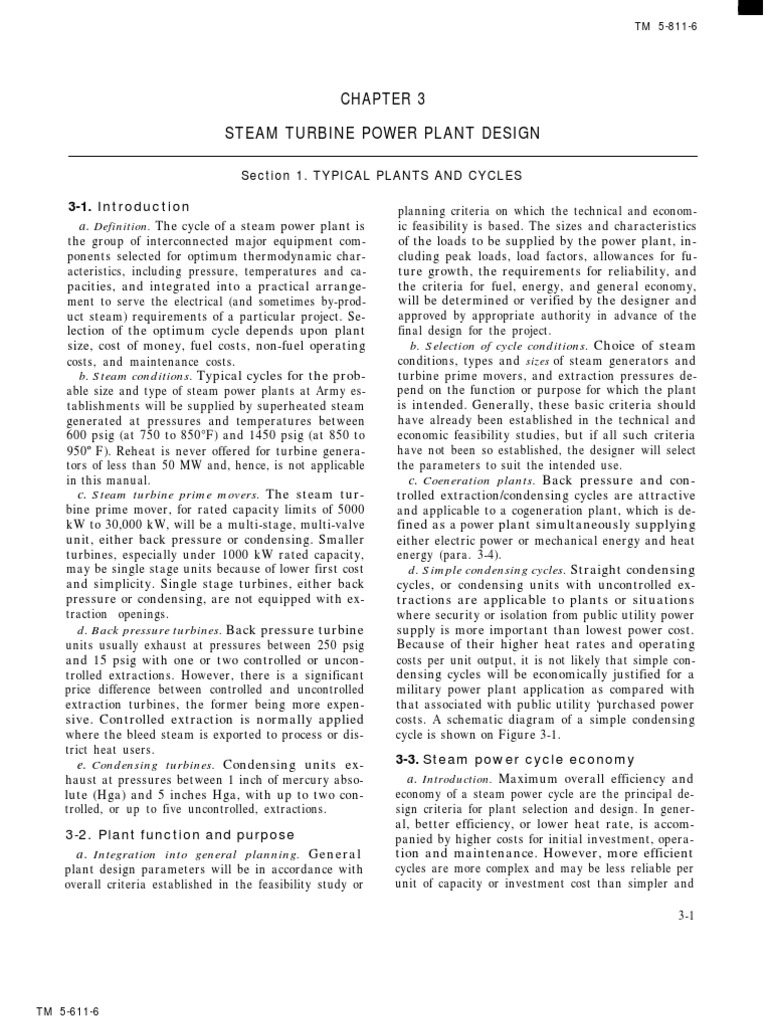 Steam Power Plant Design | PDF | Science & Mathematics | Computers