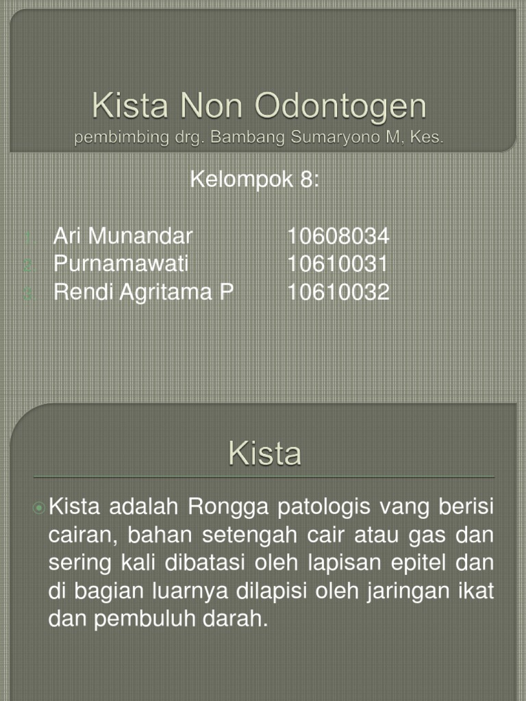 Kista Non Odontogenik