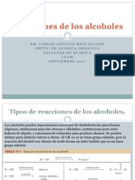 Alcoholes Propiedades y Reacciones