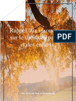 Rappel Aux Insouciants Droit Parents Enfant PDF