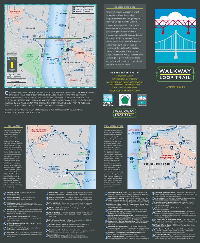 Walkway Over the Hudson Guide | PDF | Hudson River | Trail