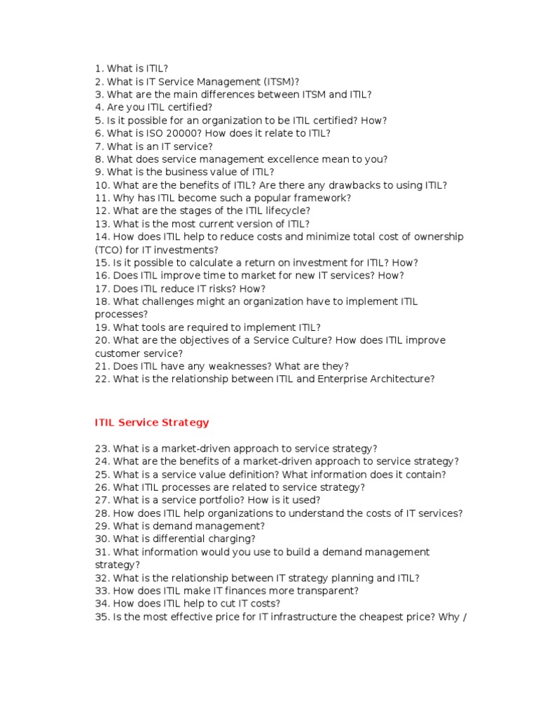 ITIL Overview and Key Concepts | PDF | Itil | It Service Management