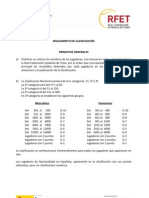 Reglamento de Clasificacion Tenis PDF