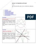 Problema de Apolonio: Circunferencia tangente a 3 objetos