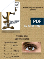 Test 4: Vocabulary and Grammar Practice