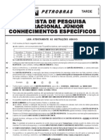 Cesgranrio 2010 Petrobras Analista de Pesquisa Operacional Junior Prova