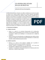 Planificación Del Proceso Psicoterapéutico