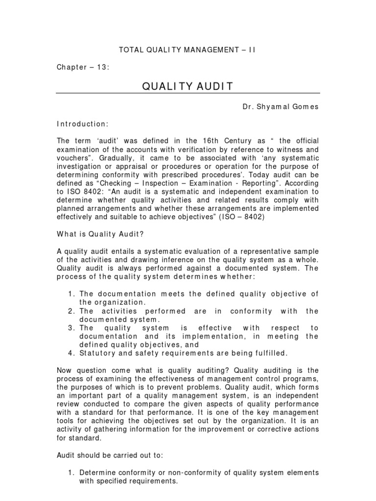 A Comprehensive Guide to Quality Audits Defining Audit Types, Stages