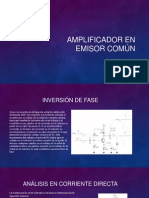 El Amplificador en Emisor Común