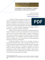 ‘Quem não sabe governar a si mesmo, mal governará a outrem’ – conflitos pelo poder na Colônia do Sacramento