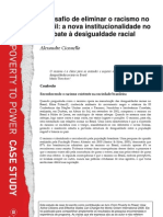 O Desafio de Eliminar o Racismo No Brasil - A Nova Institucionalidade No Combate À Desigualdade Racial