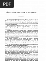 Os ciclos do Pau Brasil e do Açúcar