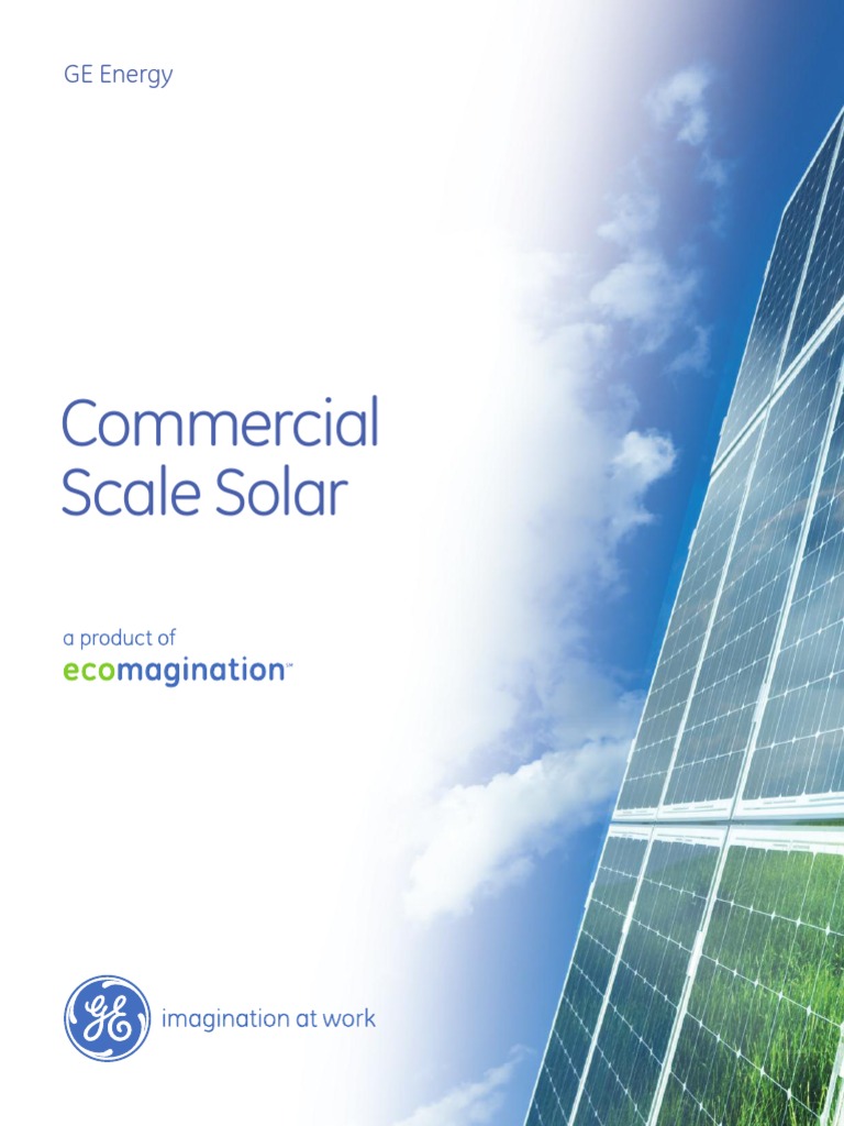 GE Solar Commercial Brochure PDF Solar Power Renewable Energy