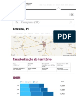 Perfil do Município de Teresina, PI _ Atlas do Desenvolvimento Humano no Brasil 2013