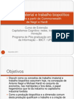 Do Trabalho Imaterial Ao Trabalho Biopolitico - Ibict