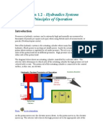 Section 1.2 Hydraulic System Principle and Operation