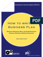 How To Write A Business Plan: Ebdsn