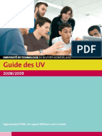 Guide Des UV UTBM - Universite de Technologie de Belfort-Montbeliard