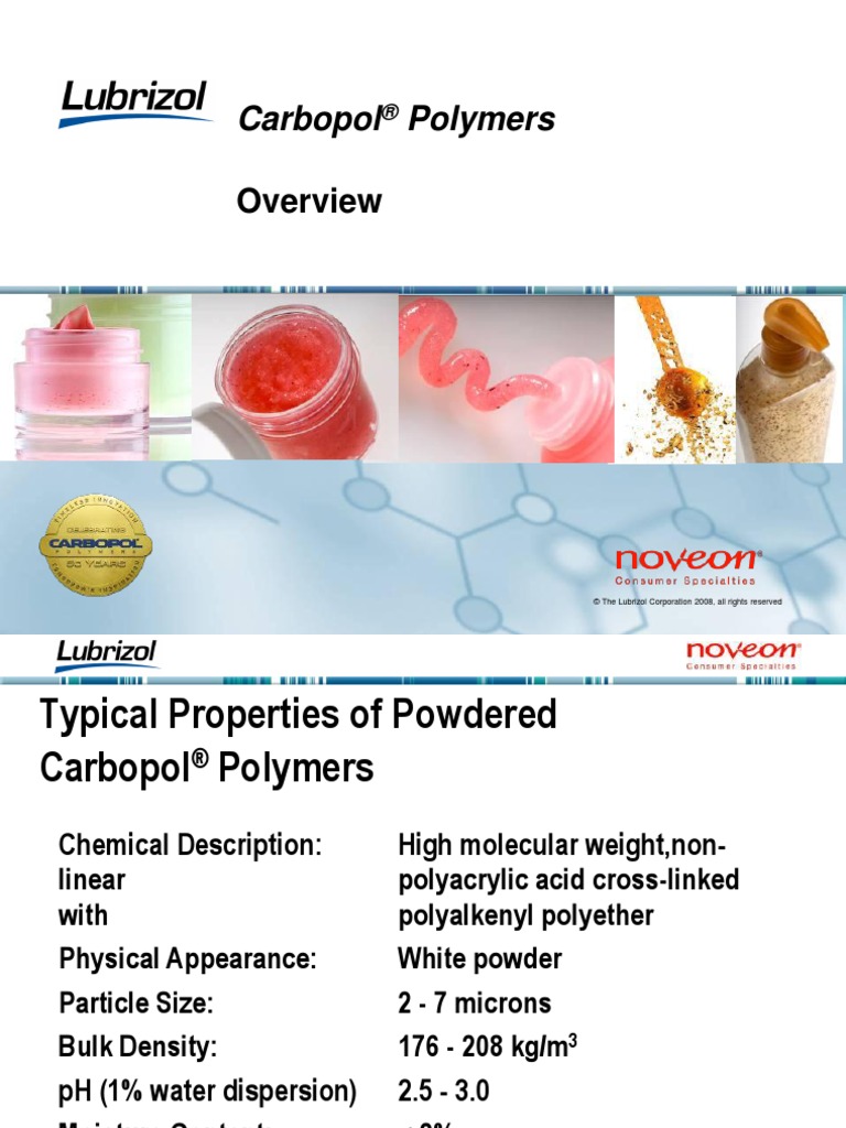 Carbopol Polymer Powder Ammonium Viscosity