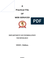 A Practical File OF Web Services: Department of Information Technology