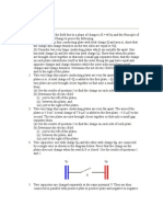 Problems and Numericals On Electrostatics Gauss Law and Potential