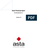 ASTA :introduction To ASTA Powerproject V12