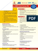 Advance Training On ARM 32 Bit Cortex M3: Ualities OF Nstitute