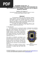 Download Feasibility Study Part  II Fission Mo-99 Production by the Irradiation of a LEU Metallic Uranium Foil at Tajoura Research Reactor by bsebsu7901 SN15886450 doc pdf