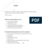 Internship Report Format: Reporting