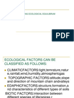 ISSUES AFFECTING ECOLOGICAL EQUILIBRUM