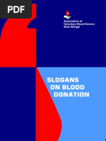 Download Slogan Booklet - Blood Donation by Ishan Sachdev SN158870951 doc pdf