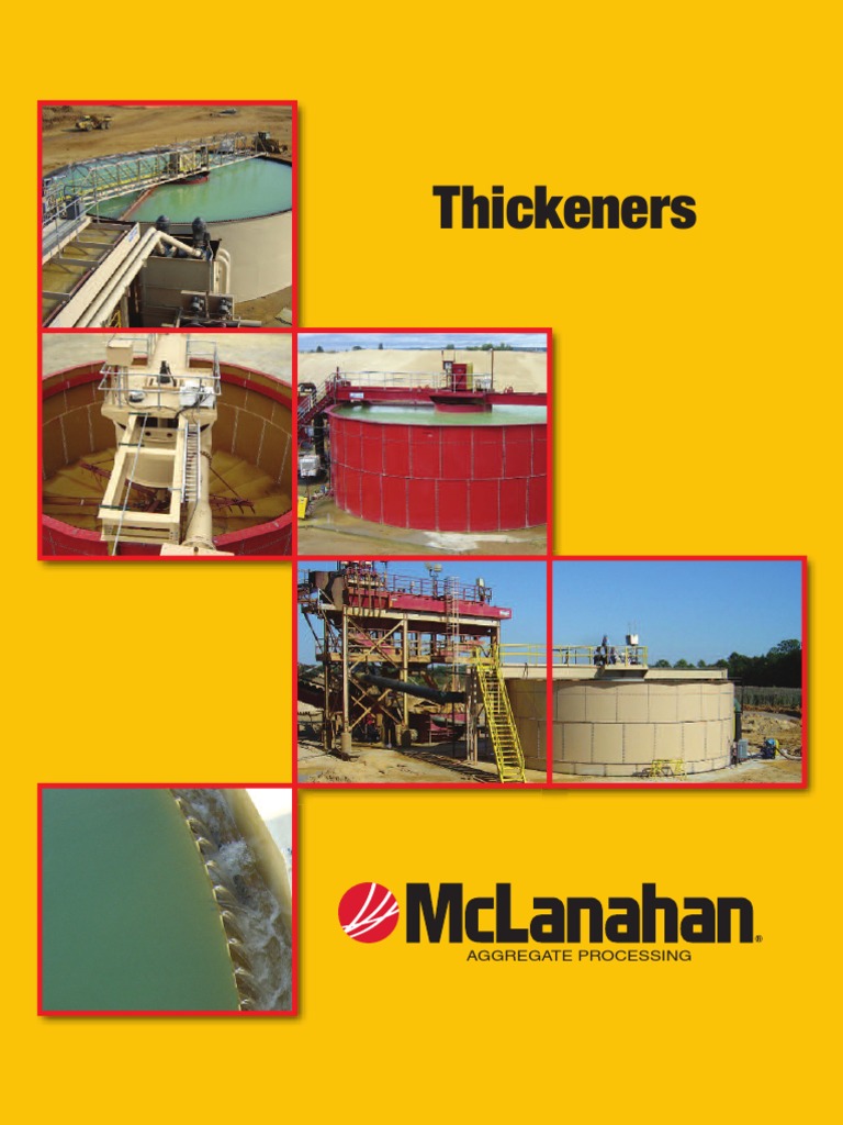 Thickeners PDF Pipe (Fluid Conveyance) Water