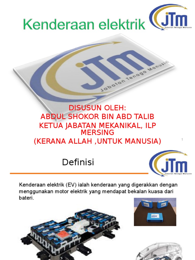 Kenderaan Elektrik (Electric Vehicle) | PDF