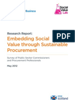 Lib Social Value Procurement Survey Report 2012