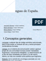 Lenguas de España: Castellano, Catalán, Gallego y Vasco