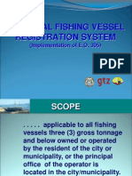 Municipal Fishing Vessel Registration System: (Implementation of E.O. 305)