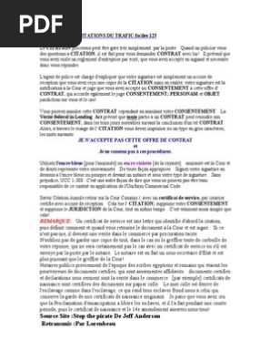 Decharge De Citations Du Trafic Faciles 123 Esclavage Politique