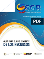 Guía de Uso Eficiente de Recursos Del SGR - DNP