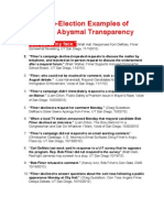 39 Pre-Election Examples of Filner's Abysmal Transparency: "Get Out of My Face."