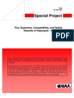 SP-084-1999 (Fire, Explosion, Compatibility, and Safety Hazards of Hypergols - Hydrazine)